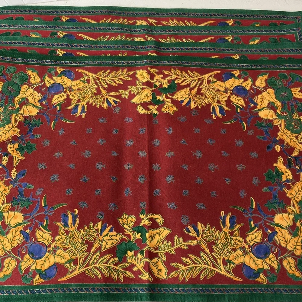 Four Preowned Williams Sonoma Provence multicolored placemats.